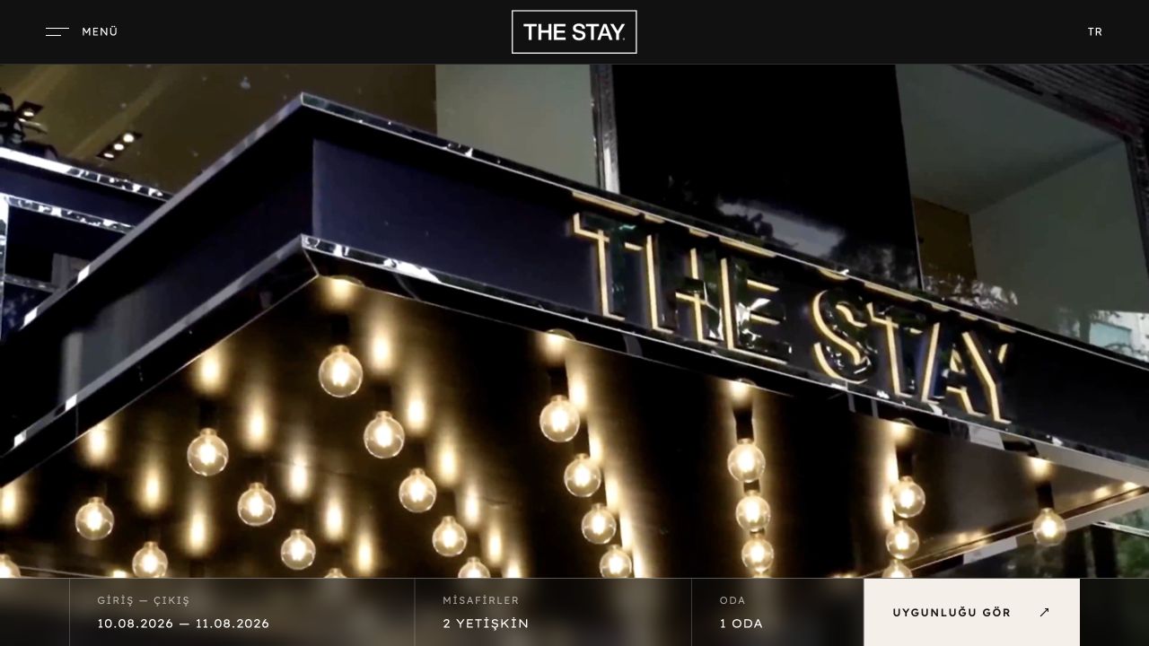 The Stay Nişantaşı konsept web sitesi